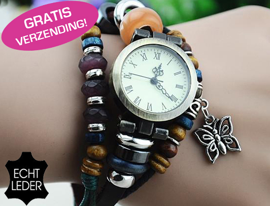 Lifestyle Deal - Trendy Lederen Armbandhorloge Lifestyle Deal - Trendy Lederen Armbandhorloge