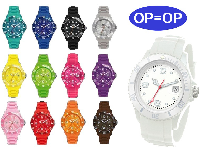 Lifestyle Deal - Trendy Tada Watch In 13 Verschillende Kleuren Lifestyle Deal - Trendy Tada Watch In 13 Verschillende Kleuren