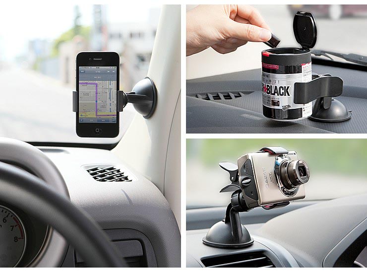 Lifestyle Deal - Universele Telefoonhouder Voor In De Auto In Zwart Of Wit Lifestyle Deal - Universele Telefoonhouder Voor In De Auto In Zwart Of Wit