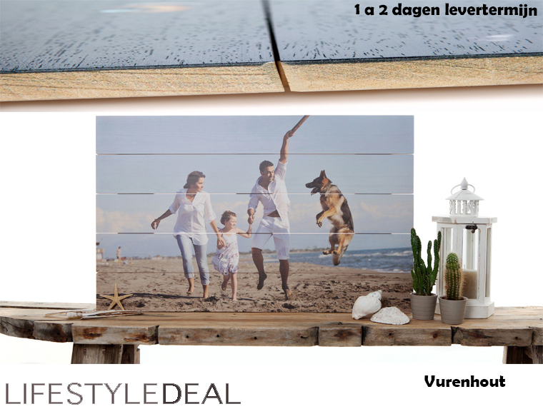 Lifestyle Deal - Vaderdag Tip, Uw Eigen Gemaakte Foto Op Plexiglas, Vurenhout Of Aluminium (Dibond)