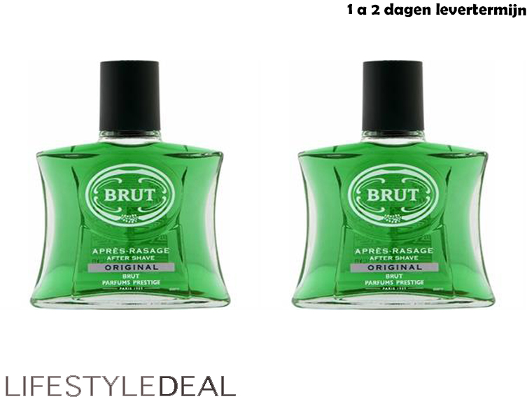 Lifestyle Deal - Voor Echte Mannen 2X Brut Aftershave Original 100Ml Lifestyle Deal - Voor Echte Mannen 2X Brut Aftershave Original 100Ml