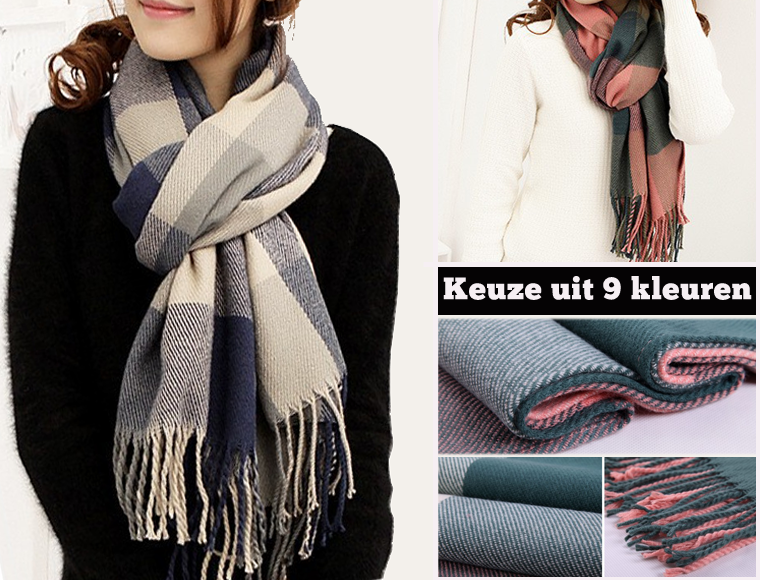 Lifestyle Deal - Warme Wollen Wintersjaal In 9 Trendy Uitvoeringen Lifestyle Deal - Warme Wollen Wintersjaal In 9 Trendy Uitvoeringen