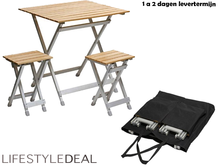 Lifestyle Deal - Woodline Houten Tafelset