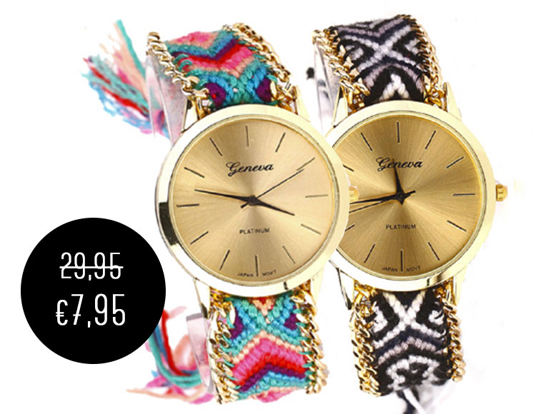 Lifestyle Deal - Zomers Horloge Ibiza Style Lifestyle Deal - Zomers Horloge Ibiza Style