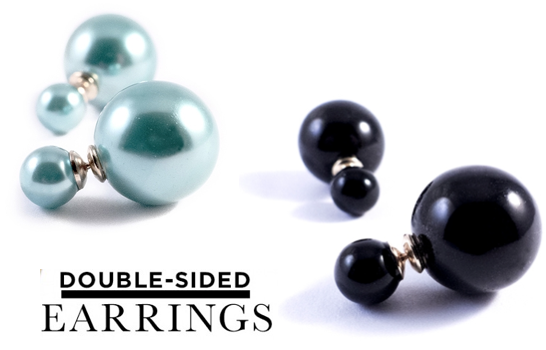 Marge Deals - 2 Paar Double Dots Earrings Marge Deals - 2 Paar Double Dots Earrings