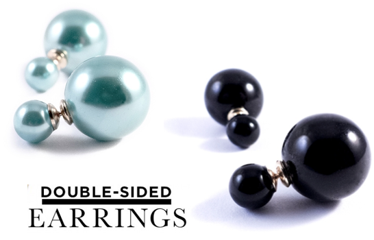 Marge Deals - 2 Paar Double Dots Earrings