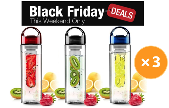 Marge Deals - 3X Fruit Juice Waterfles 700Ml Marge Deals - 3X Fruit Juice Waterfles 700Ml