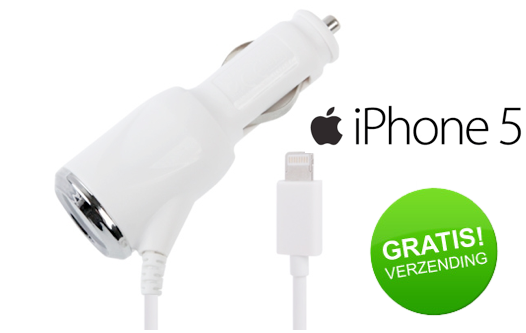 Marge Deals - Auto Lader Lightning Voor Iphone5 Marge Deals - Auto Lader Lightning Voor Iphone5
