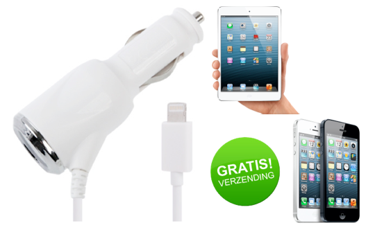Marge Deals - Luxe Autolader Voor Iphone5 Of Ipad Mini Marge Deals - Luxe Autolader Voor Iphone5 Of Ipad Mini