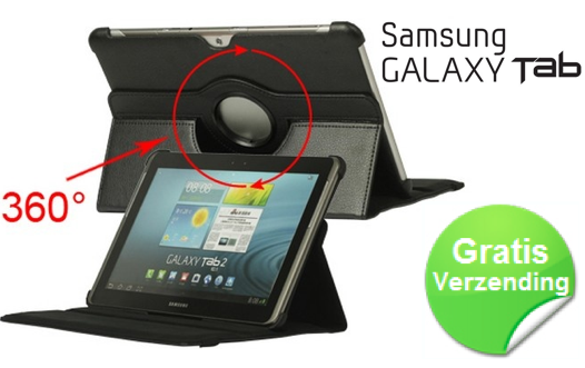 Marge Deals - Samsung Galaxy Tab 360 Rotatie Case Black Marge Deals - Samsung Galaxy Tab 360 Rotatie Case Black