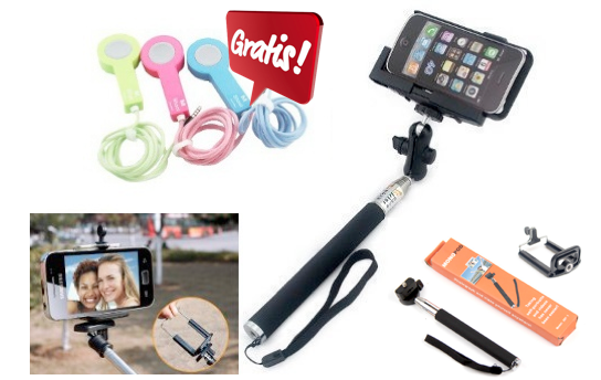 Marge Deals - Selfie Stick Pakket Met Gratis M-shoot Marge Deals - Selfie Stick Pakket Met Gratis M-shoot