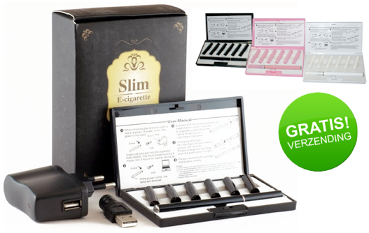 Marge Deals - Slim E-cigarette Etui + 26 Cartridges