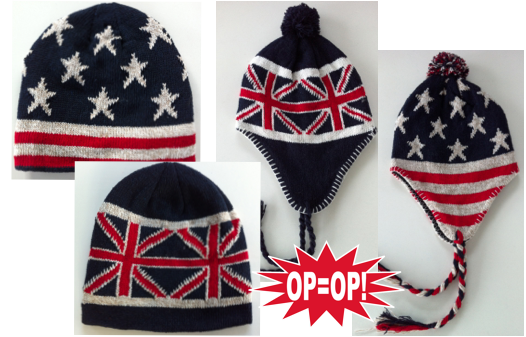 Marge Deals - Stoere Muts Met Usa Of Uk Print Marge Deals - Stoere Muts Met Usa Of Uk Print