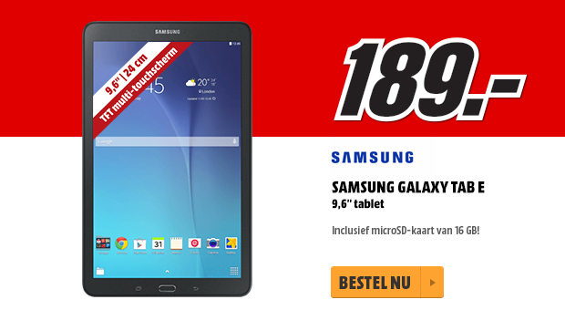 Media Markt - Galaxy Tab E Media Markt - Galaxy Tab E
