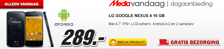 Media Markt - LG Google Nexus 4 16 GB Media Markt - LG Google Nexus 4 16 GB