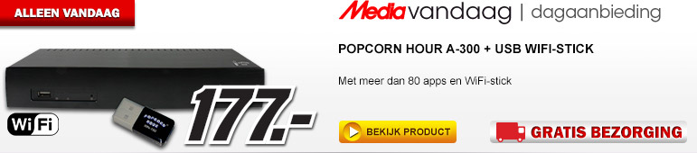 Media Markt - POPCORN HOUR A-300 + USB WiFi-stick Media Markt - POPCORN HOUR A-300 + USB WiFi-stick