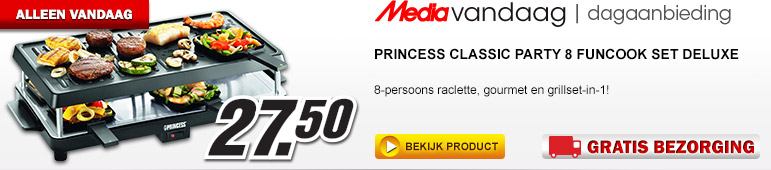 Media Markt - PRINCESS 162349 CLASSIC PARTY 8 FUNCOOK SET DELUXE Media Markt - PRINCESS 162349 CLASSIC PARTY 8 FUNCOOK SET DELUXE