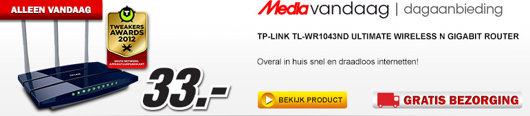 Media Markt - TP-LINK TL-WR1043ND Ultimate Wireless N Gigabit Ro Media Markt - TP-LINK TL-WR1043ND Ultimate Wireless N Gigabit Ro