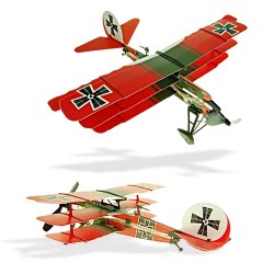 Mega Gadgets - Red Baron Rubberband Plane