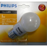 Modern.nl - Philips Deco-led 1W E27 Geel Sfeerverlichting Modern.nl - Philips Deco-led 1W E27 Geel Sfeerverlichting