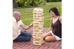 Nice Deals - Supersized Jenga Spel Voor Binnen En Buiten Nice Deals - Supersized Jenga Spel Voor Binnen En Buiten