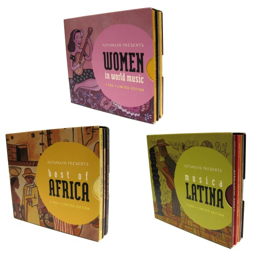 One Day For Her - 3 cd box van Putumayo One Day For Her - 3 cd box van Putumayo