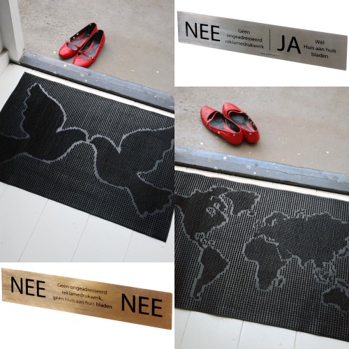 One Day For Her - Deurmat & brievenbusplaatje One Day For Her - Deurmat & brievenbusplaatje