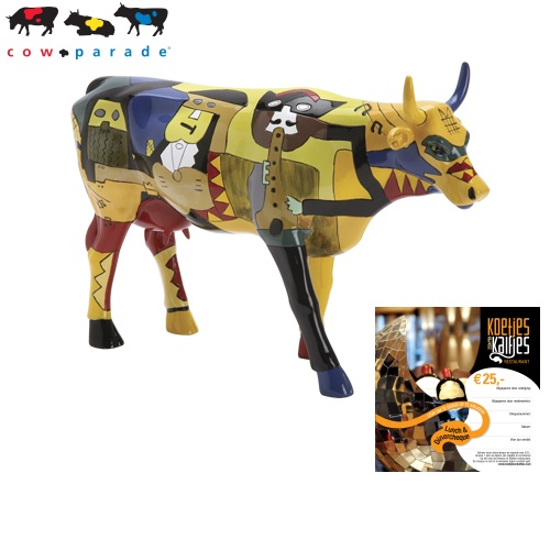 One Day For Her - Koe van Cowparade en gratis dinercheque t.w.v. € 25,-! One Day For Her - Koe van Cowparade en gratis dinercheque t.w.v. € 25,-!