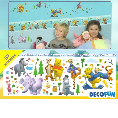 One Day For Her - Muurstickers; o.a. Winnie de Pooh, Spiderman, Barbie One Day For Her - Muurstickers; o.a. Winnie de Pooh, Spiderman, Barbie
