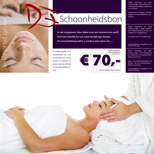 One Day For Her - Schoonheidsbon ter waarde van € 70,-