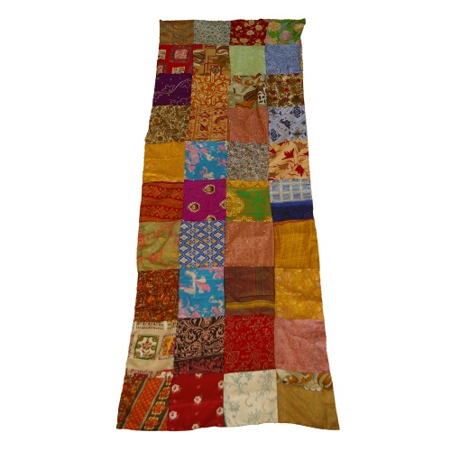 One Day For Her - Zijden patchwork sjaal