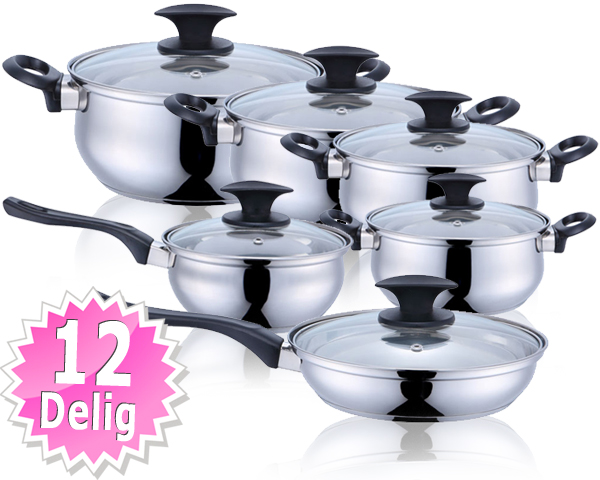 One Day For Ladies - 12 delige kookset van Kitchen concepts One Day For Ladies - 12 delige kookset van Kitchen concepts