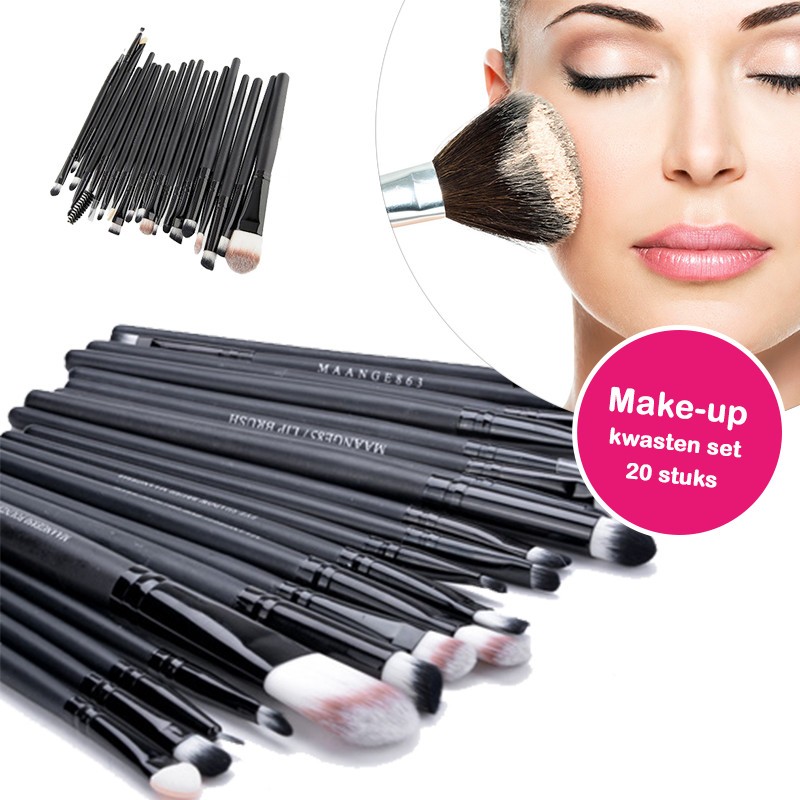 One Day For Ladies - 20 stuks make up kwasten set