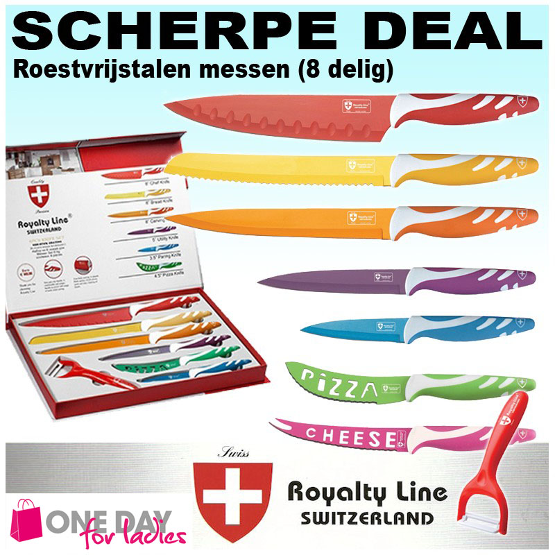One Day For Ladies - 8 delige messenset One Day For Ladies - 8 delige messenset