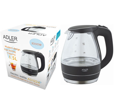 One Day For Ladies - Adler glazen waterkoker One Day For Ladies - Adler glazen waterkoker