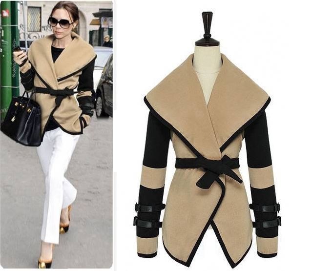 One Day For Ladies - Beige omslag jas One Day For Ladies - Beige omslag jas