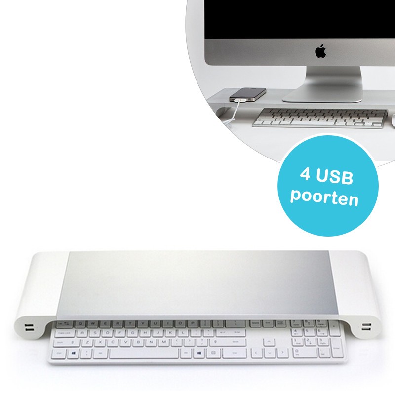 One Day For Ladies - Desktoptafel met 4 usb poorten One Day For Ladies - Desktoptafel met 4 usb poorten