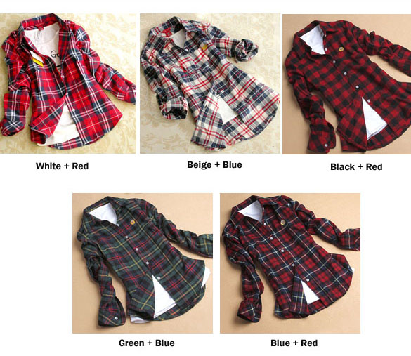 One Day For Ladies - Geruite blouse One Day For Ladies - Geruite blouse