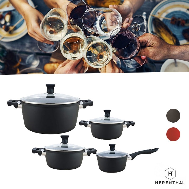One Day For Ladies - Herenthal Premium 8 Delige Pannenset One Day For Ladies - Herenthal Premium 8 Delige Pannenset