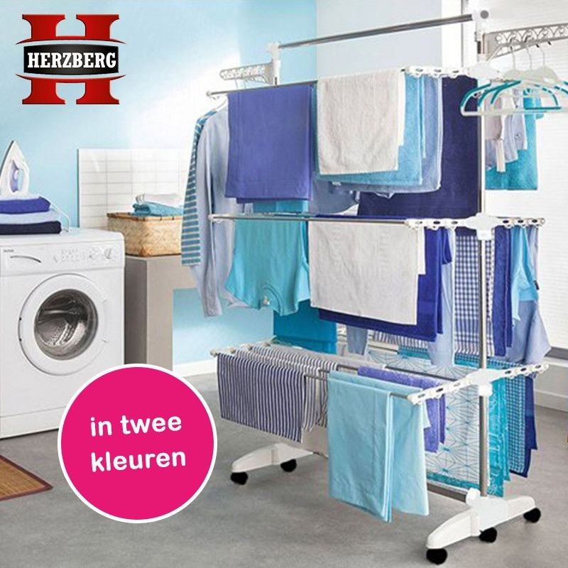 One Day For Ladies - Herzberg Multifunctioneel opvouwbaar droogrek One Day For Ladies - Herzberg Multifunctioneel opvouwbaar droogrek