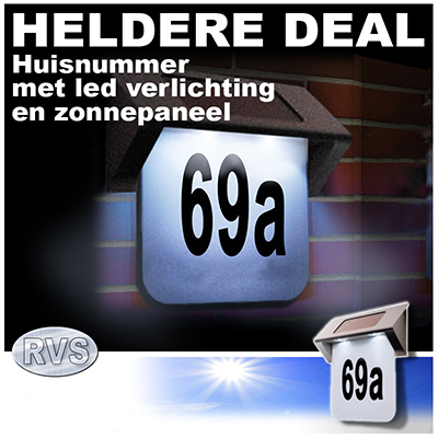 One Day For Ladies - Huisnummer met led One Day For Ladies - Huisnummer met led