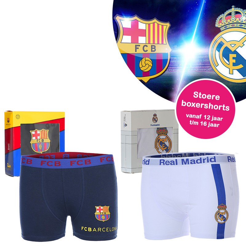 One Day For Ladies - Jongens boxers van Real en Barcelona