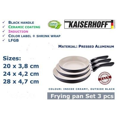 One Day For Ladies - Kaiserhoff pannenset 3 delig One Day For Ladies - Kaiserhoff pannenset 3 delig