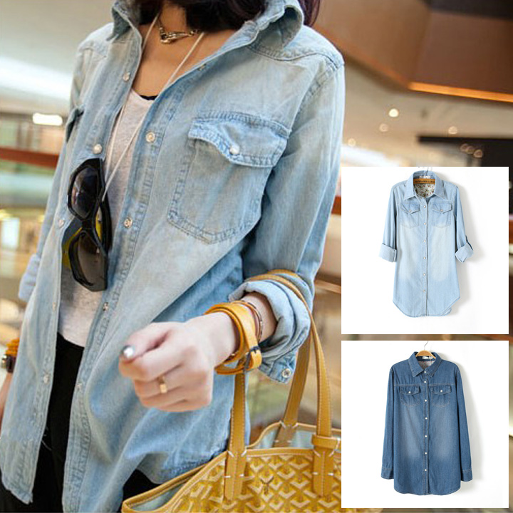One Day For Ladies - Lange spijkerblouse One Day For Ladies - Lange spijkerblouse