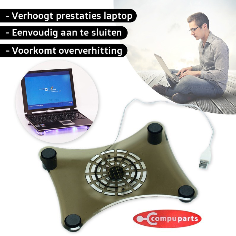 One Day For Ladies - Laptop koeler met led One Day For Ladies - Laptop koeler met led