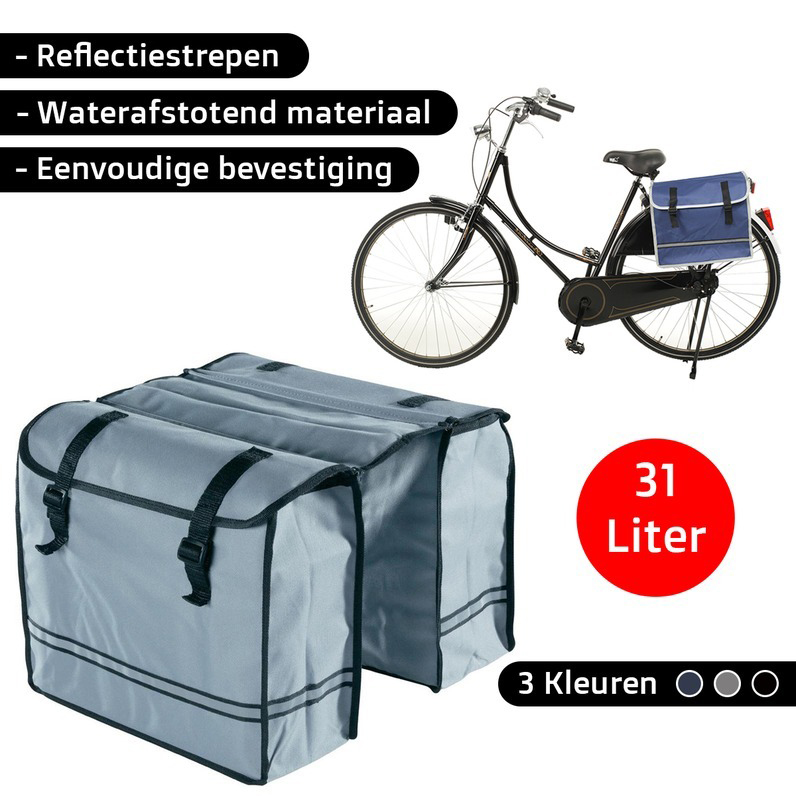 One Day For Ladies - Le Biker dubbele fietstassen One Day For Ladies - Le Biker dubbele fietstassen