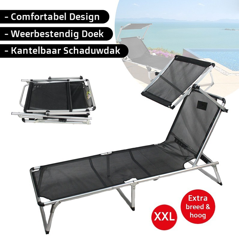 One Day For Ladies - Ligbed met dak XXL One Day For Ladies - Ligbed met dak XXL