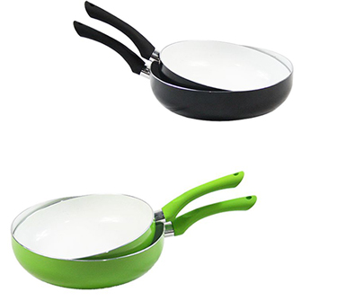 One Day For Ladies - Lotus 2delige wok pannen set One Day For Ladies - Lotus 2delige wok pannen set