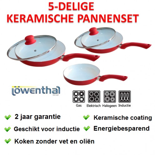One Day For Ladies - Pannenset 5 delig One Day For Ladies - Pannenset 5 delig