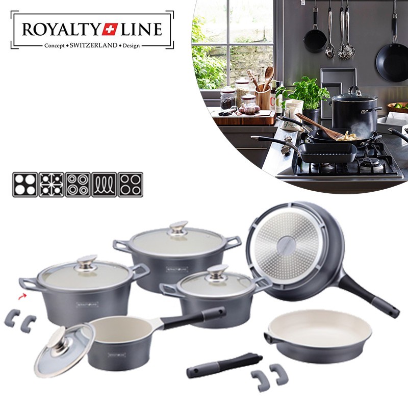 One Day For Ladies - Royalty Line 14 delige keramische pannenset